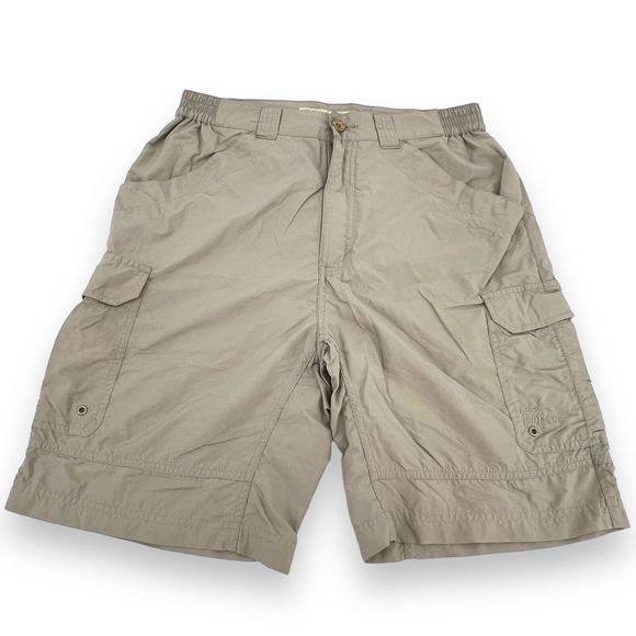 Cabela's Other - Cabelas Shorts Men Medium Tan 100% Nylon Guidewear Cargo Utility Hybird Hiking